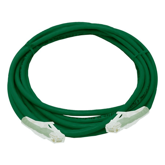 Linkbasic Cat6 UTP Flylead cable, 3 meters long, in green color.