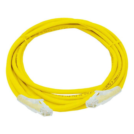 Linkbasic Cat6 UTP Flylead 3m in yellow color, used for network connections.