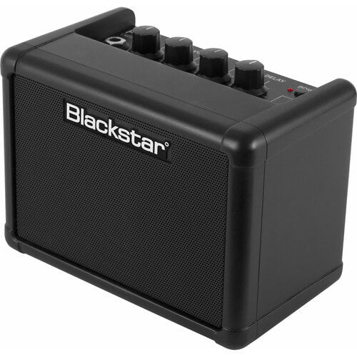 BLACKSTAR FLY3 3-Watt Mini Electric Guitar Amplifier in black, featuring a compact design and delay effect.