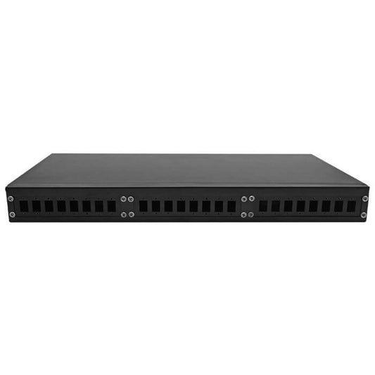 Scoop Fibre 24 Port Blank Patch Panel image showing the front view of the product.