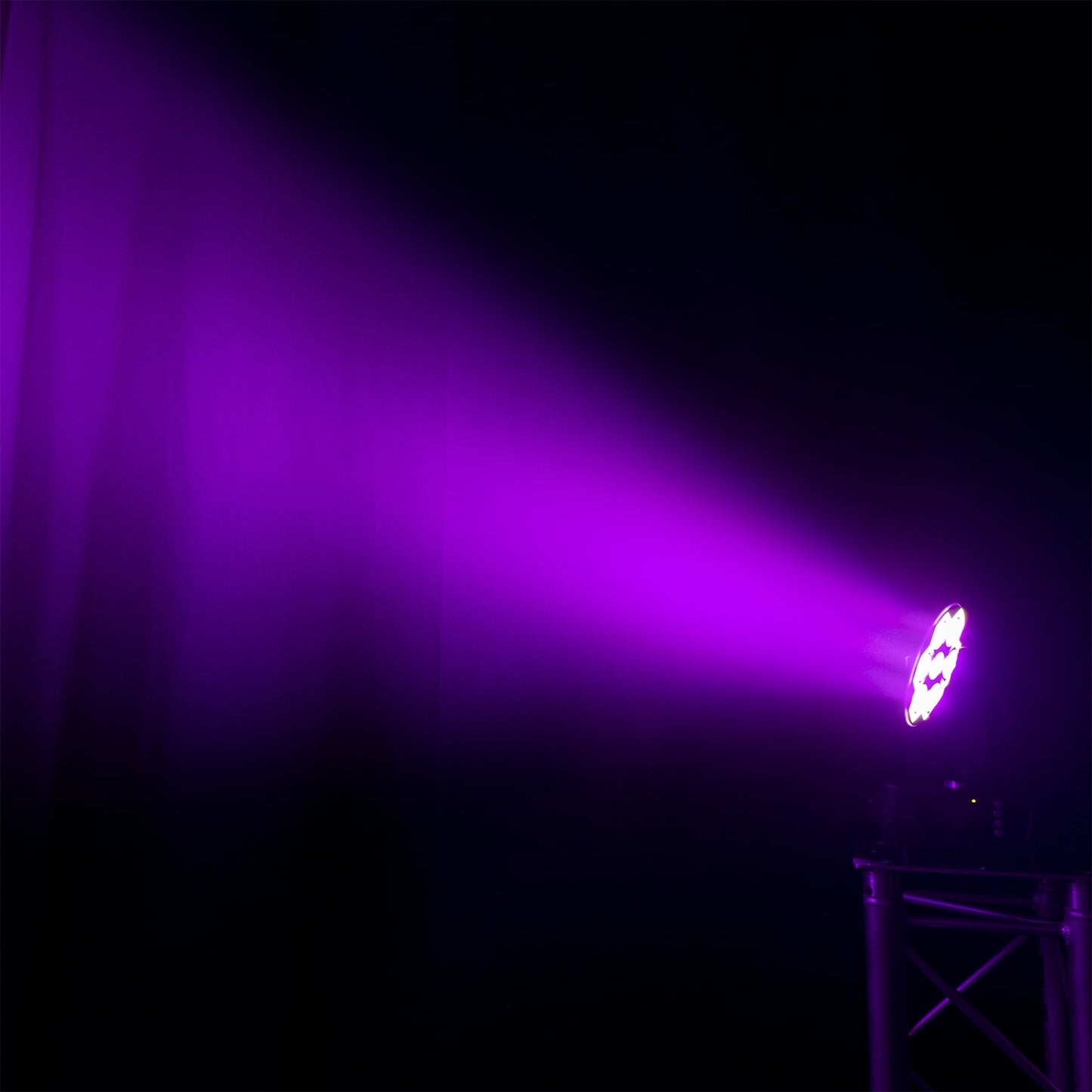 Fourth lifestyle view of the Fuze712 LED Wash Moving Head featuring 7x 12W RGBW LEDs with SMD neon effect.