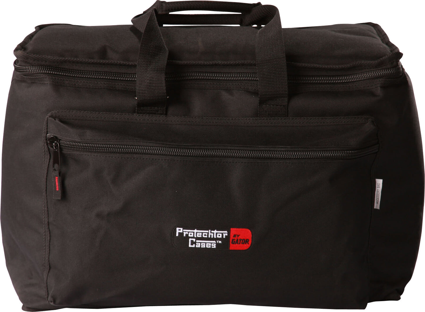 Gator 19x12.5x12.5 inch standard hardware bag, showcasing its durable design and spacious interior.