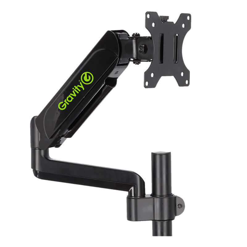 Gravity SA 6131 B tabletop mount swivel arm designed for monitors, showcasing a sleek and adjustable design.