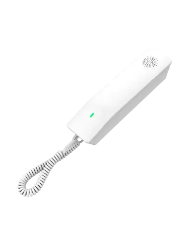 Grandstream GHP610 2-Line Hotel Phone in white color, designed for hotel use.