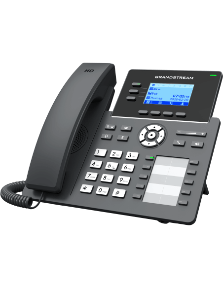 Grandstream GRP2604P 3-Line Gigabit Desk Phone with 10 BLF keys and PoE capability.