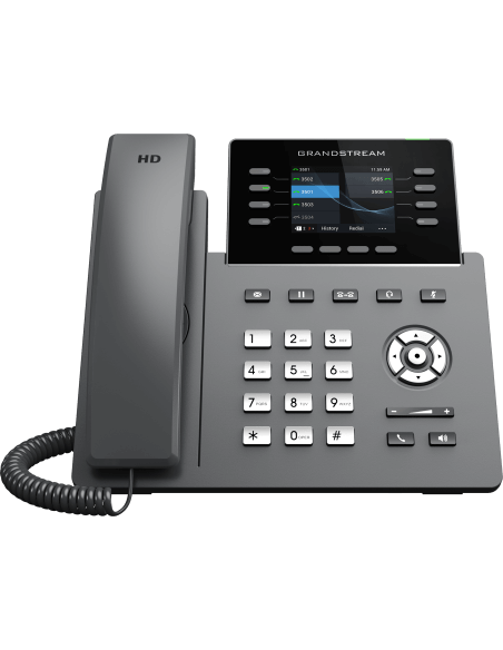 Grandstream 8-Line Wi-Fi Desk Phone displayed on a white background.