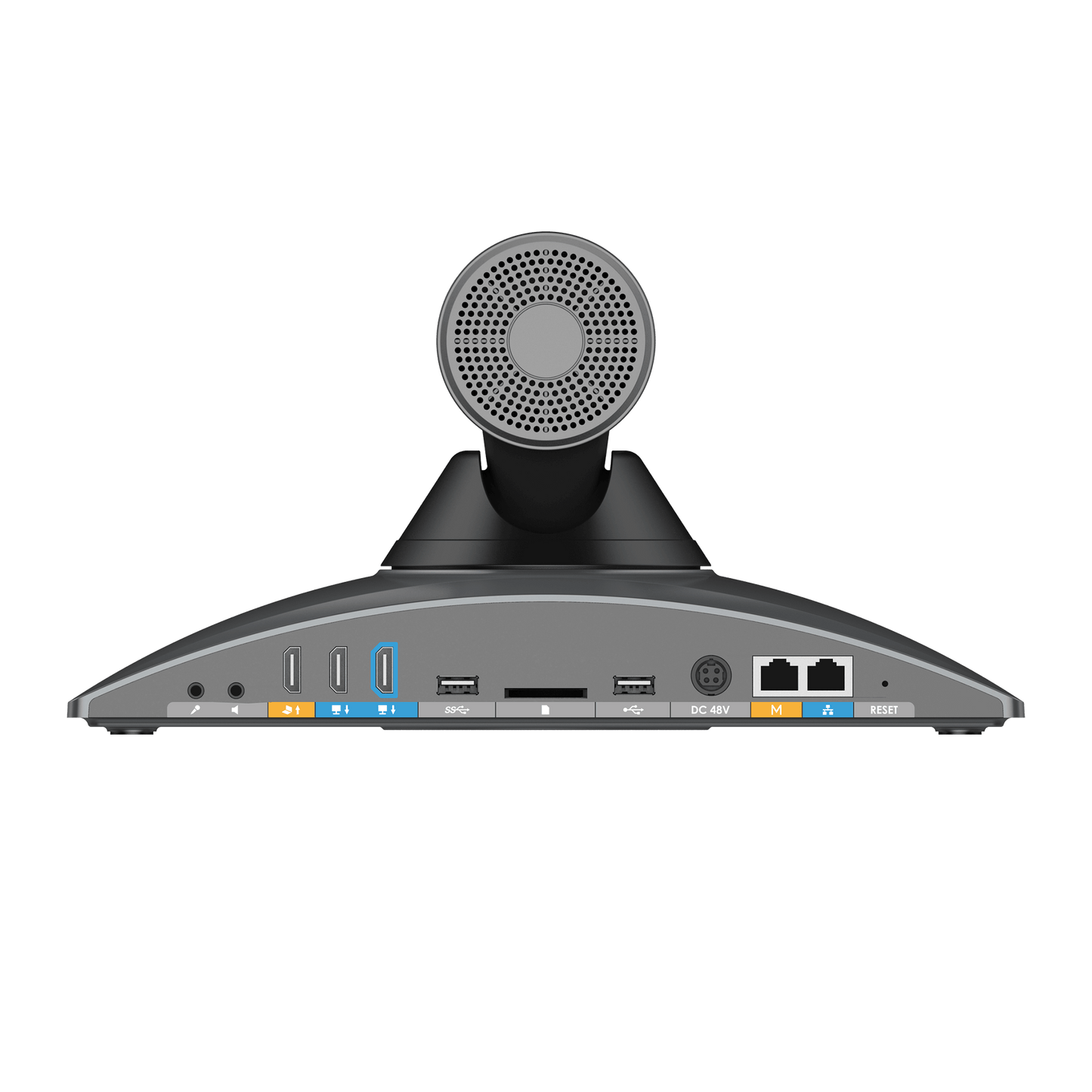 Back view of the Grandstream GVC3220 5-Way Video Conferencing System.
