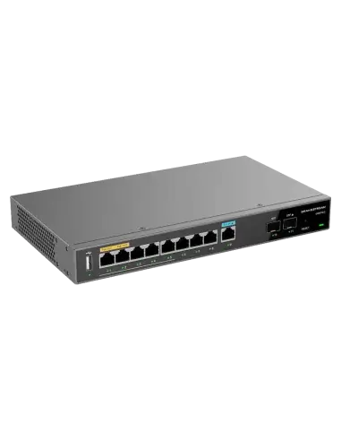 Grandstream GWN7003 Firewall VPN Router featuring 9 Gigabit Ethernet LAN/WAN ports.