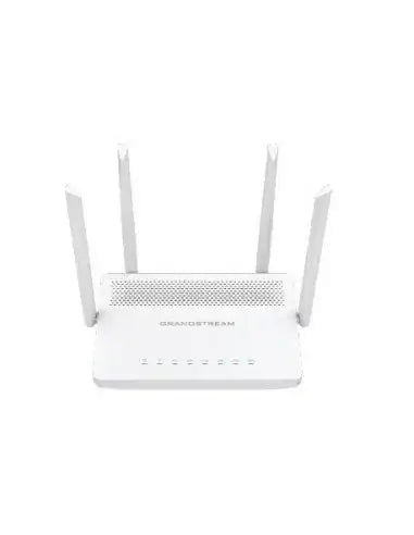 Grandstream GWN7052 Enterprise Wi-Fi 5 SMB Router showcasing its design and features.