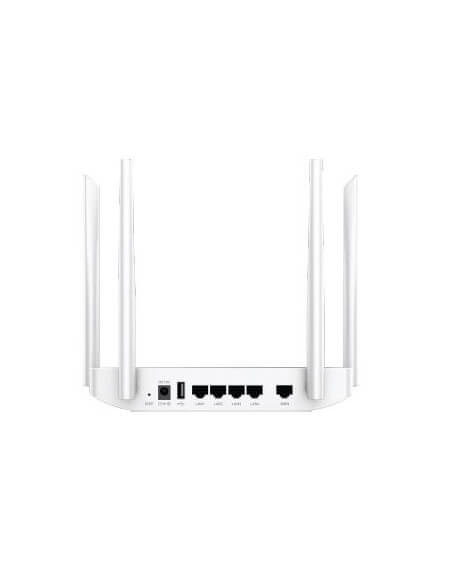 Grandstream GWN7052 Enterprise Wi-Fi 5 SMB Router showcasing its design and features.