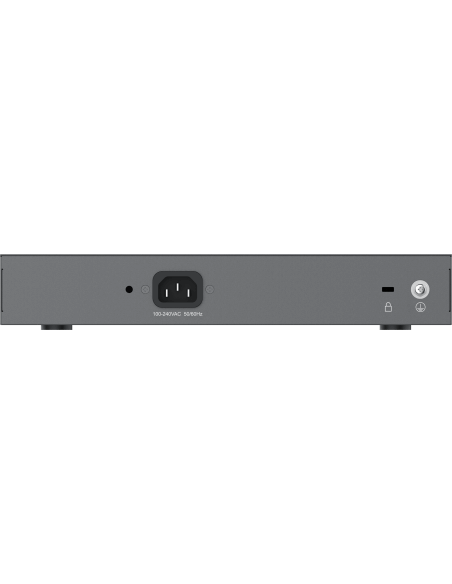 Image of the Grandstream GWN7703 24-Port Unmanaged GbE Switch showcasing its design and ports.