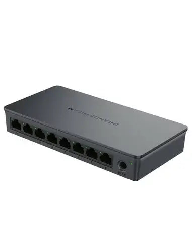 Grandstream GWN7711 8-Port Lite Cloud Managed GbE Switch with eight Ethernet ports for network connectivity.