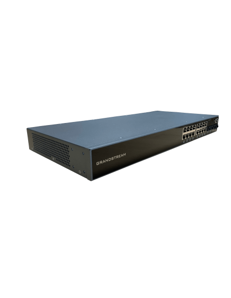Grandstream GWN7802 16-Port Managed GbE Switch with multiple Ethernet ports for network connectivity.