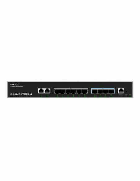 Grandstream GWN7830 L3 Managed Switch featuring 6x SFP and 4x SFP+ ports, ideal for enterprise networking.
