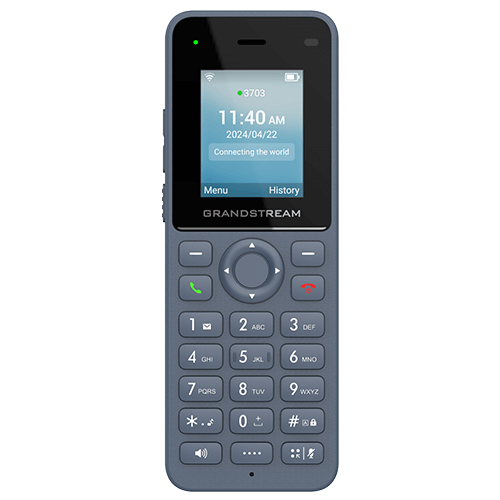 Image of the Grandstream WP816 Cordless Wi-Fi 6 Phone showcasing its sleek design and features.