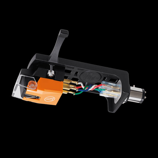 Audio-Technica VM530EN/H High-End Dual Moving Magnet Stereo Cartridge with Elliptical Stylus and AT-HS10BK Headshell