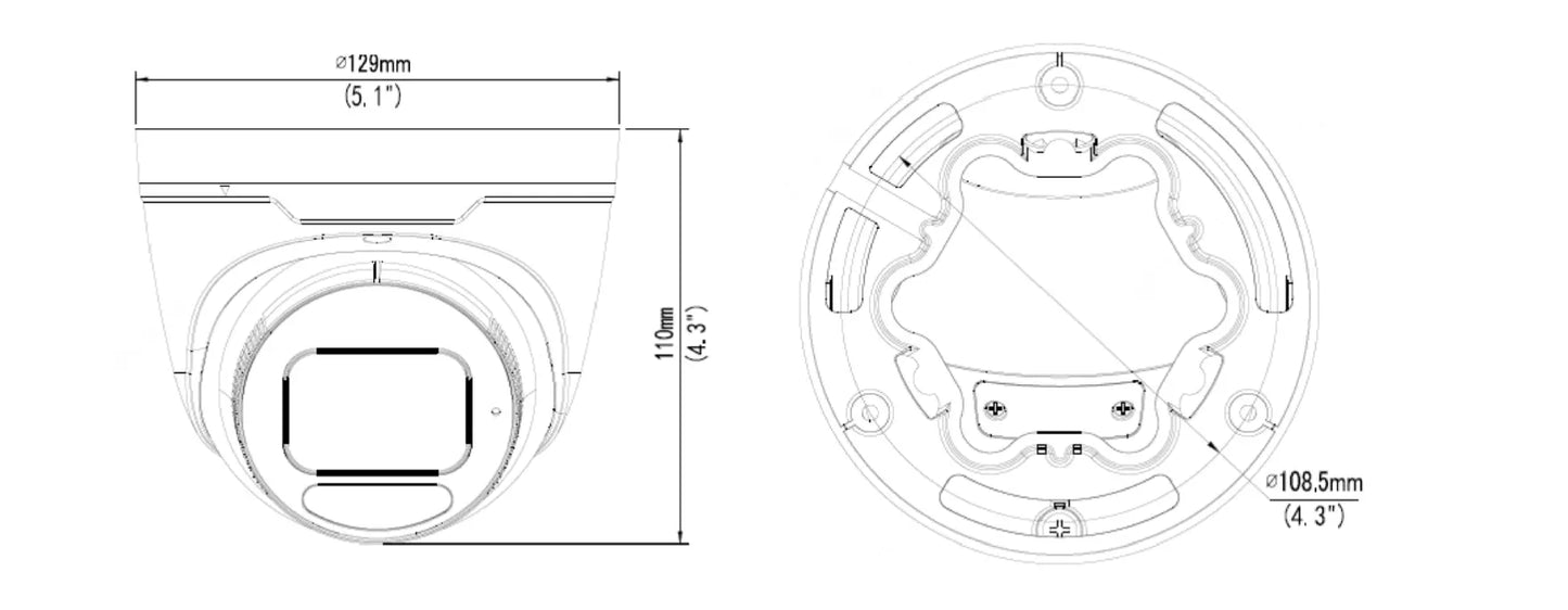 UNV Ultra H.265 5MP WDR Motorized Eyeball Camera