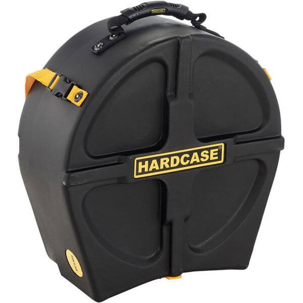 Hardcase 13 inch snare drum case, designed for protection and portability of snare drums.