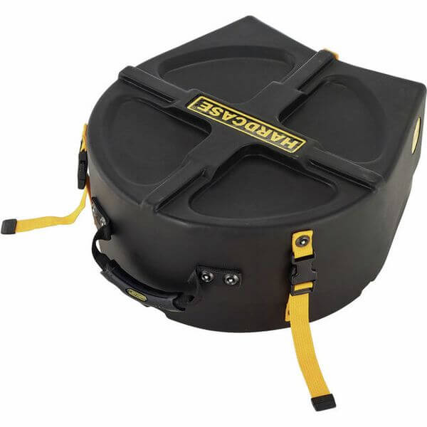 Image of a Hardcase 13 inch snare drum case, designed for protecting and transporting snare drums.