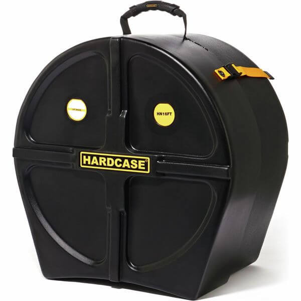 Hardcase 16 inch floor tom drum case, designed for protecting and transporting drums.