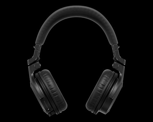 Pioneer HDJ-CUE1BT-K Bluetooth On-Ear DJ Headphones in black, showcasing a stylish design and professional sound quality.