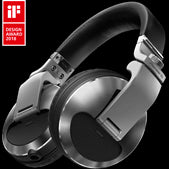 Pioneer HDJ-X10S flagship professional over-ear DJ headphones in silver color.