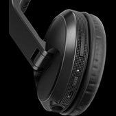 Pioneer HDJ-X5BT-K Wireless Over-Ear DJ Headphones in black color, featuring Bluetooth connectivity.