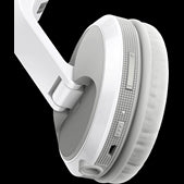 Pioneer HDJ-X5BT-W Wireless Over-Ear DJ Headphones in white color with Bluetooth connectivity.
