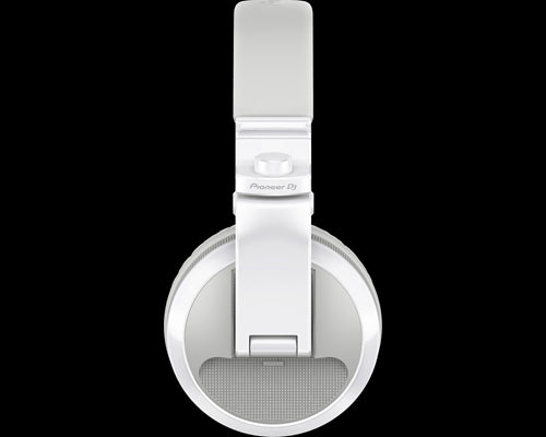 Pioneer HDJ-X5BT-W Wireless Over-Ear DJ Headphones in white color, showcasing the side view.