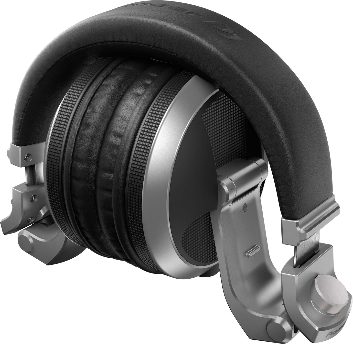 Pioneer HDJ-X5S high-quality over-ear DJ headphones in silver, designed for monitoring.