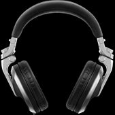 Pioneer HDJ-X5S High-Quality Over-Ear DJ Headphones in Silver color, designed for monitoring.