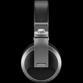 Pioneer HDJ-X5S high-quality over-ear DJ headphones in silver color, designed for monitoring.