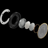Pioneer HDJ-X5S high-quality over-ear DJ headphones in silver, designed for monitoring.