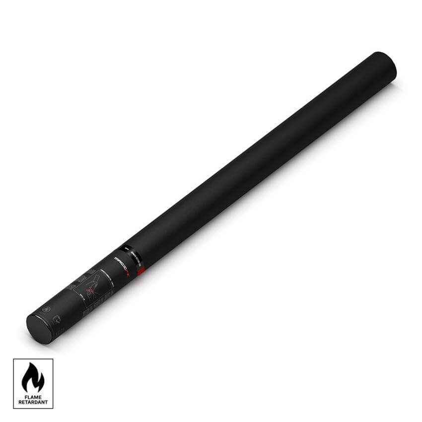 MAGICFX Handheld Cannon PRO designed for launching confetti and streamers, featuring an 80 cm length, displayed against a neutral background.