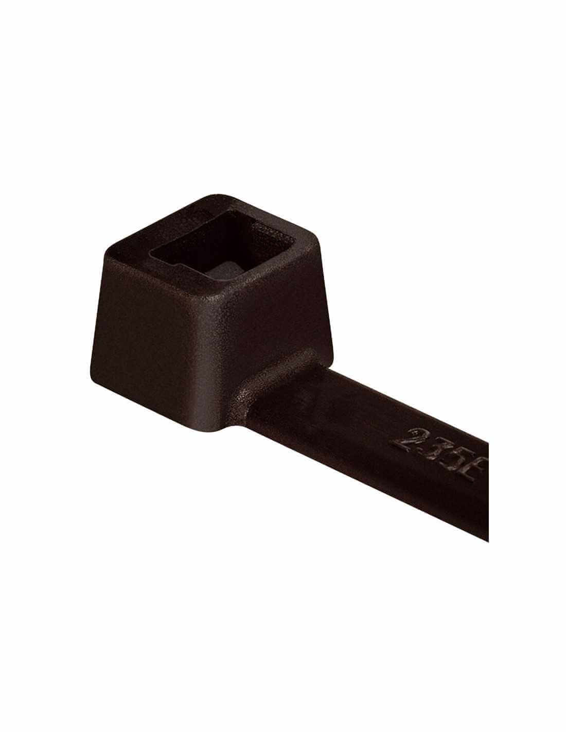 Hellermann Tyton Insulok cable tie in black, measuring 390 x 4.6mm, packaged in a quantity of 100.