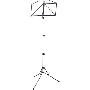 HERCULES STANDS BS050B Three-Section Music Stand with Carrying Bag, lightweight and adjustable design.