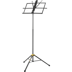 HERCULES STANDS BS050B Three-Section Music Stand with Carrying Bag, showcasing a lightweight and adjustable design.