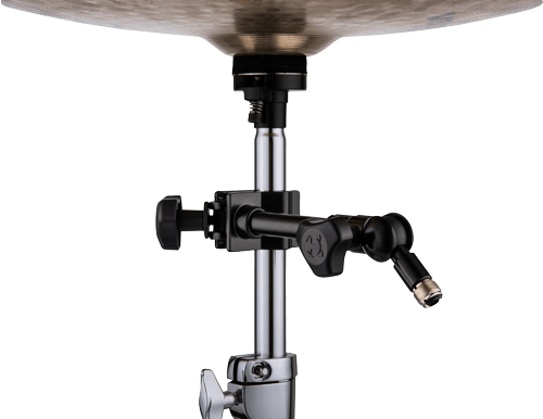 HERCULES STANDS DG137B Multi-Mount Microphone and Device Holder displayed in a studio setting.