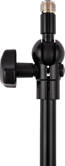 HERCULES STANDS DG137B Multi-Mount Microphone and Device Holder displayed in a studio setting.