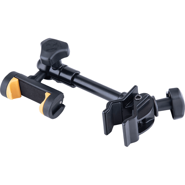 HERCULES STANDS DG207B Universal Smartphone Holder, an adjustable mounting solution for home and studio use.