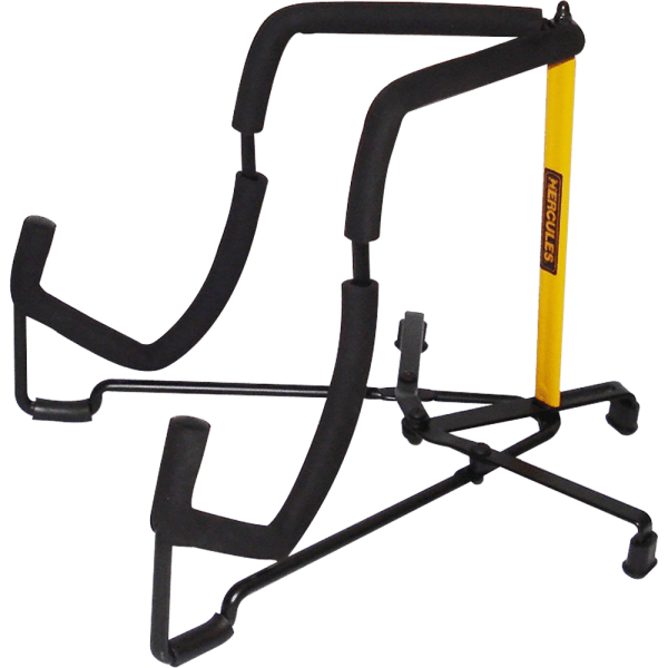 HERCULES STANDS GS302B TravLite Electric Guitar Stand showcasing its compact and lightweight design.