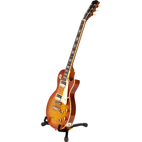 HERCULES STANDS GS402BB Mini Electric Guitar Stand with Carrying Bag displayed in a compact design.