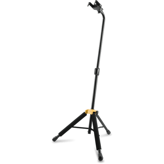 HERCULES STANDS GS414B PLUS Auto Grip Guitar Stand with SFF Padding displayed in a clear view.