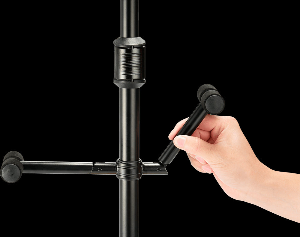 Hercules GS422B Auto Grip Duo Guitar Stand PLUS, a versatile and sturdy stand for holding two guitars securely.