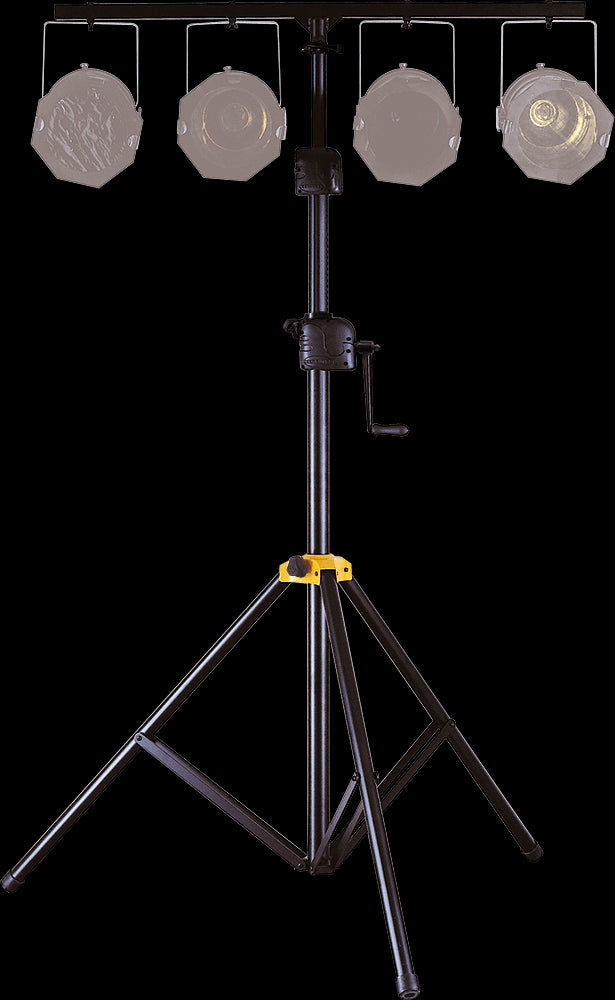 Hercules LS700B Quik-N-Ez Gear Up Lighting Stand with adjustable height and sturdy design.