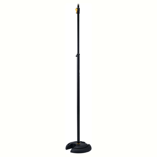 HERCULES STANDS MS201B PLUS One-Handed EZ Grip H Base Microphone Stand on a white background.