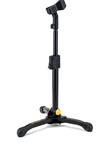 HERCULES STANDS MS300B Kick Drum Microphone Stand with Tilting Shaft and EZ Mic Clip