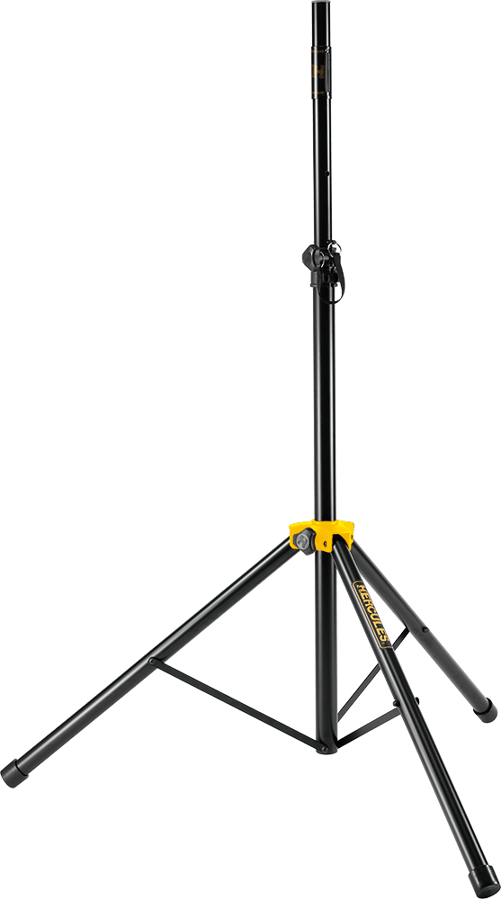 HERCULES STANDS SS200BB Stage Series Speaker Stand Pack with Smart Adaptor and Carrying Bag displayed in a twin pack.
