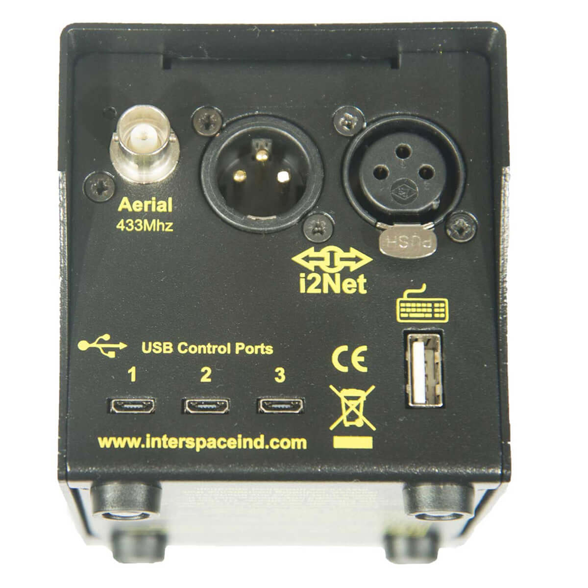 Hive Industries MicroCue3 3 USB cueing system with a 3-button laser handset.