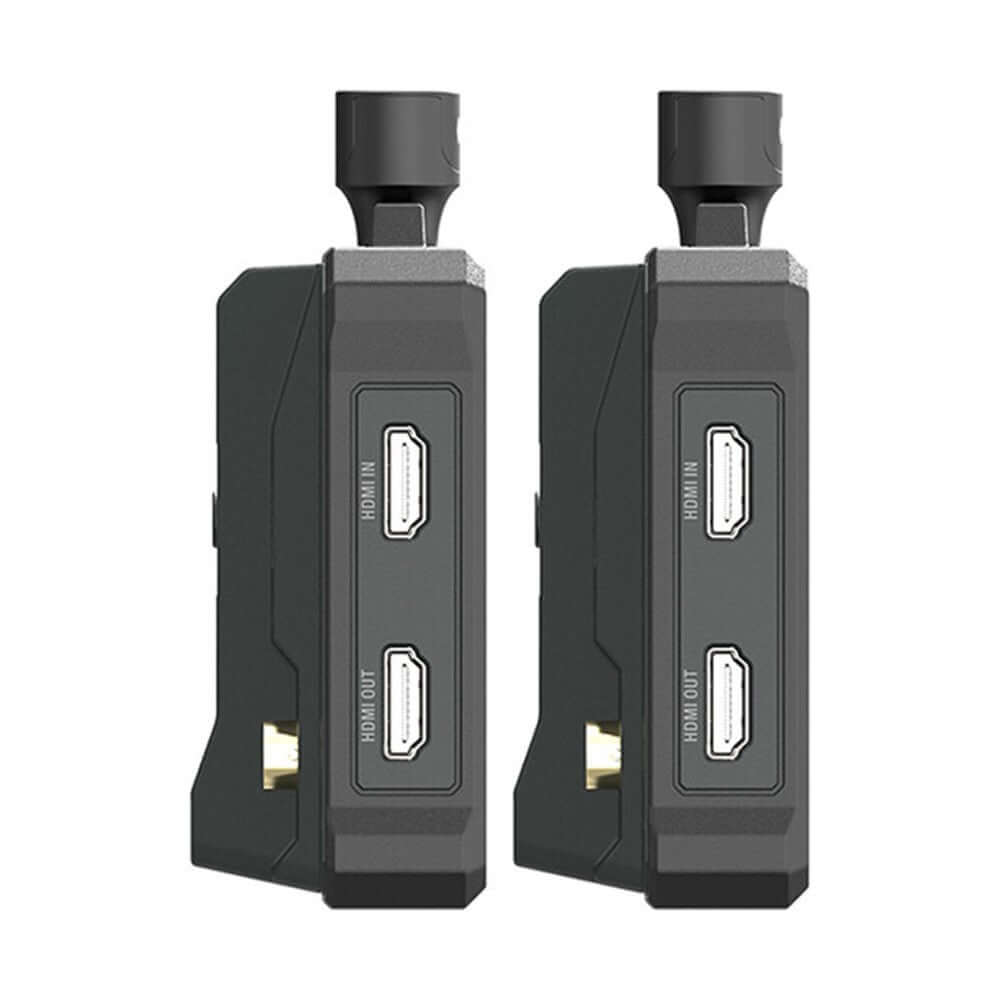 Hollyland Mars M1 5.5 inch wireless transceiver monitor kit set of 2, showing the product design and features.
